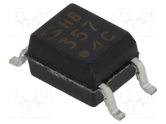PC357N SMD Optrons, izeja fototranzistors, 80V, 3.75kV, Mini-flat 4pin