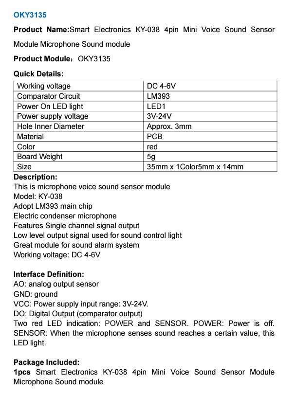 Modulis: skanisks, analogu, ciparu, 3.3...5VDC, IC: LM393