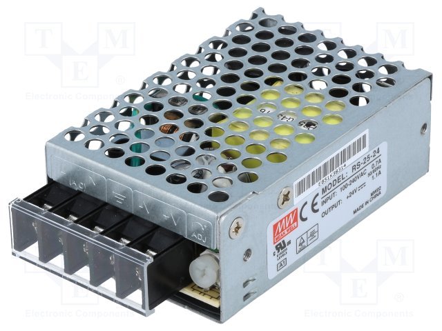 Barošanas bloks 220V=>24V(22...27.6V), 1.1A, 26.4W, 78x51x28mm, 0.19kg, modulis
