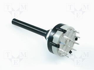 Galetes parslēdzejs 4=>3 kontakts, 0.15A/250V, THT, BBM (non-shorting)