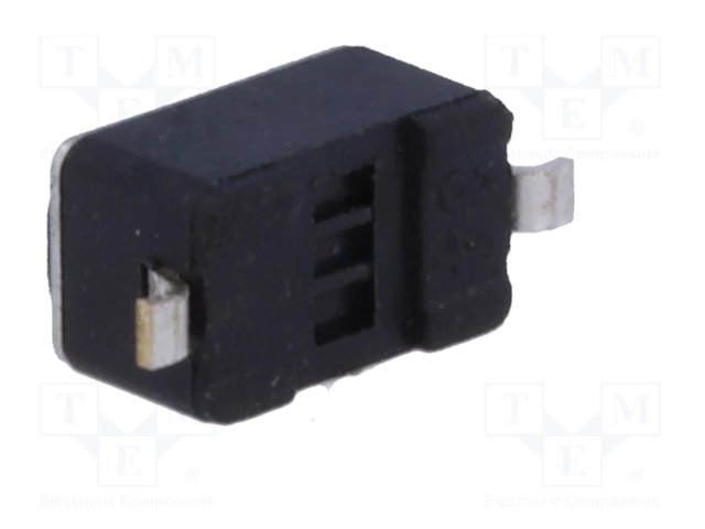 Mikroslēdzejs horizontāls, SPST-NO, OFF-(ON), 0.05A/12VDC, SMD, 6x3.5x3.5mm, 1.6N, L=1.5mm