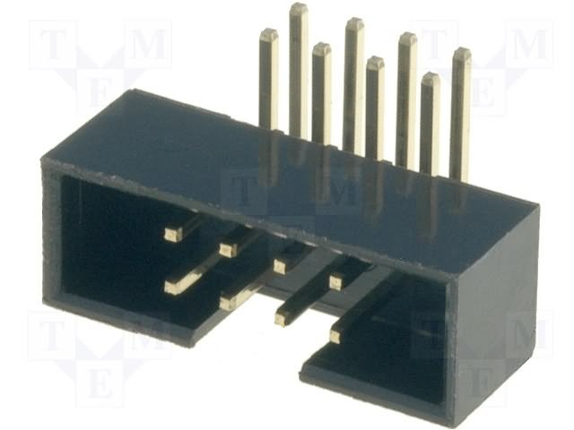 8pin(2x4), IDC, "papa/THT", solis=2.0x2.0mm, ļeņķisks