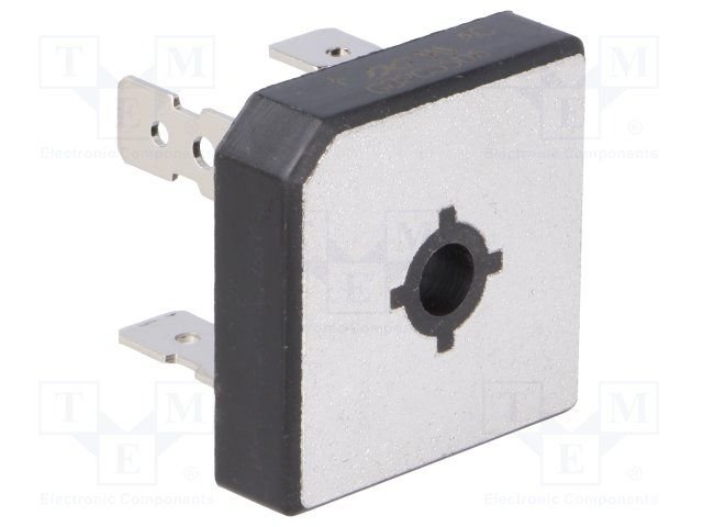 GBPC3506 Tiltiņš, 600V, 35A, biezums 8mm, plakanas izvadi 6.4*0.8mь