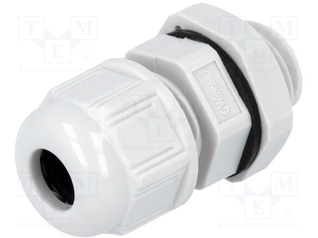 Kabeļu ievade 3...6.5mm, IP68, -40...100°C, poliamids, M12, pelekā krasa