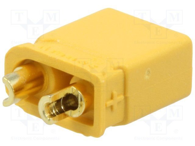 2Pin, XT30, "papa", 500V, 15A, 18AWG, lodejama vadam