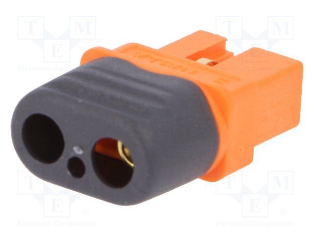 3Pin, XT60, "mama", 500V, 30A, 12AWG, oranžs, lodejama vadam