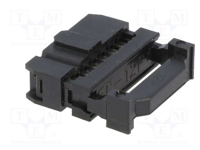 12pin(2x6), IDC, "mama/šleife", solis=2.54x2.54mm, taisns