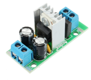 Modulis: sprieguma stabilizators, 5V, 1.5A, Uie=7.5...20V, 43x20x30mm, L7805