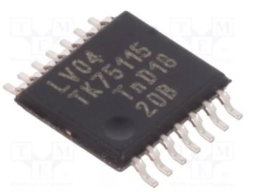 74AHC04PW SMD Mikroshēma IC: digital, NOT, inverter, Channels:6, Inputs:1, ...5.5V, TSSOP14