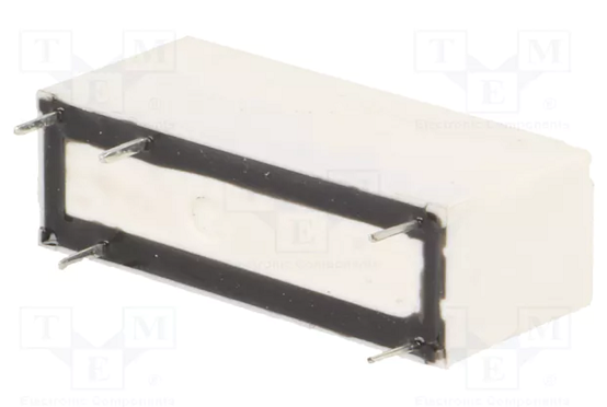 Relejs DC12V, SPDT, 8A/250VAC, 8A/28VDC, 620R(17.6mA), viens kontakts uz pārslēgšanu, 28.7x10.3x12.7mm, RELPOL