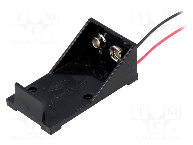 Bateriju turetajs 9V, 6F22, 6LR61, "krona", izvadi: vadi