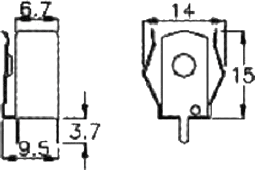 Bateriju turētājs AA, PCB