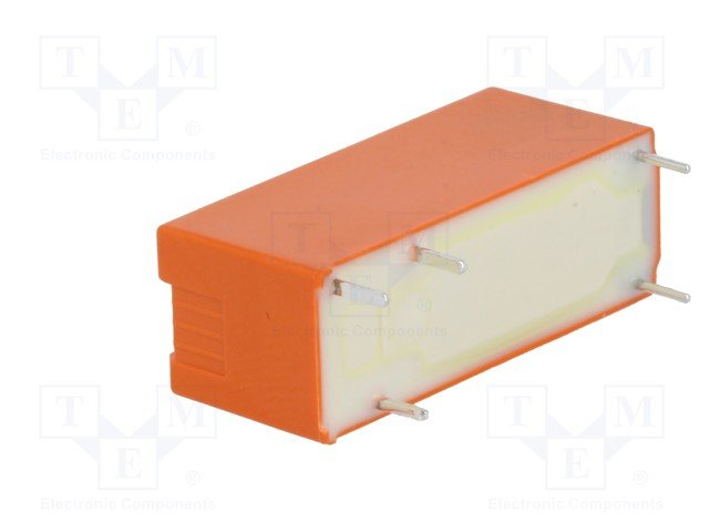 Relejs DC12V, SPDT, 8A/250VAC, 8A/30VDC, 620R(19.3mA), viens kontakts uz pārslēgšanu, 28.5x10.1x12.3mm, TE Connectivity