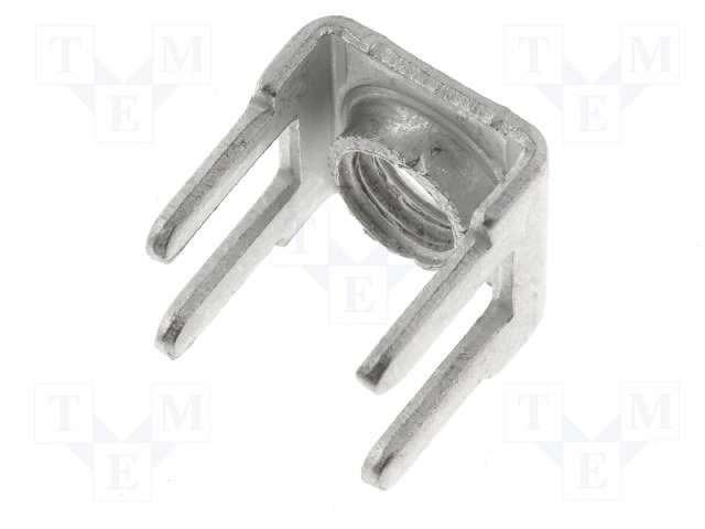 Skrūvju aizspiednis, M4, bez skrūves, THT, aizspiednis zem skrūves