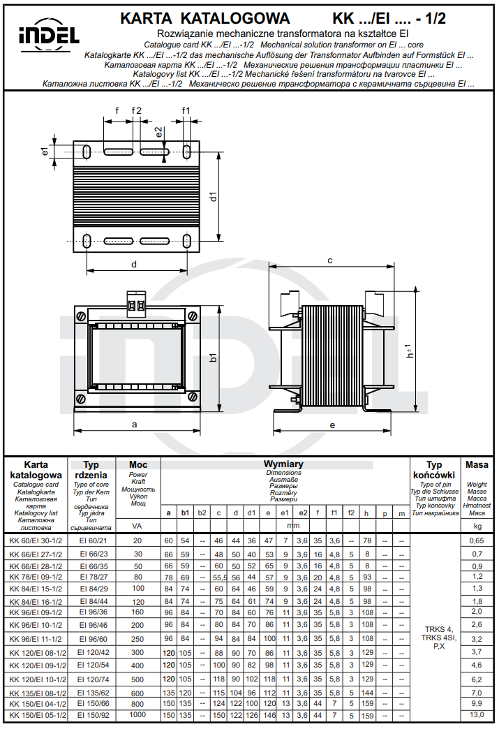 Transformators 400VAC=>230VAC, 300VA, 120x105x88mm, Pēc iepriekšēja pasūtījuma
