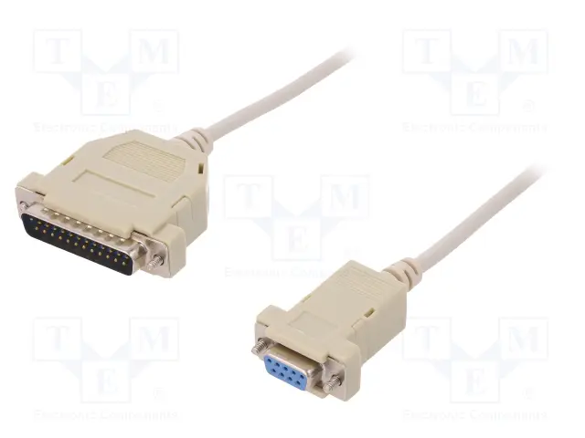 25pin štekers/9pin ligzda, vads, 3m