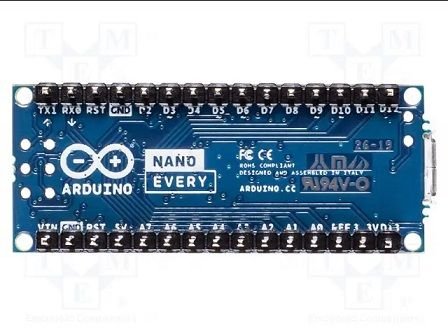 ARDUINO NANO EVERY WITH HEADERS, 20MHz, 3.3÷5VDC, Flash: 48kB, SRAM: 6kB, ATSAMD11D14A, ARDUINO