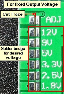 Modulis: Pārveidotājs, step down, Uie=4.5V-24V, Uiz=0.8V-24V, 2A, ADJ/1.8V/2.5V/3.3V/5V/9V/12V, 80..96%, 20x10x4mm, MP2315S