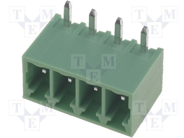 Terminal blocks PCB, štekers, 4pin, 3.50mm, 7A, leņķisks