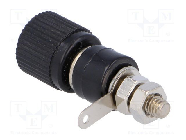 Testera ligzda, 4mm, šasijai, melnā krasa