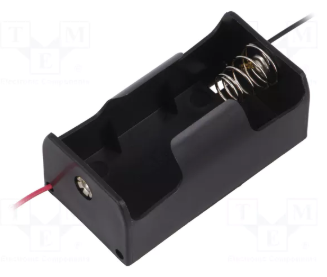 Bateriju turētājs 1xR20 ||, izeja vadi