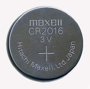 CR2016 litija baterija, 3.0V, Ø20x1.6mm, MAXELL, 3.19gr