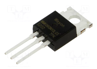 WMK060N10LGS Tranzistors N-FET, 100V, LogL(1.2...2.5V), ±20V, 116A, 162W, 0R0045, TO-220