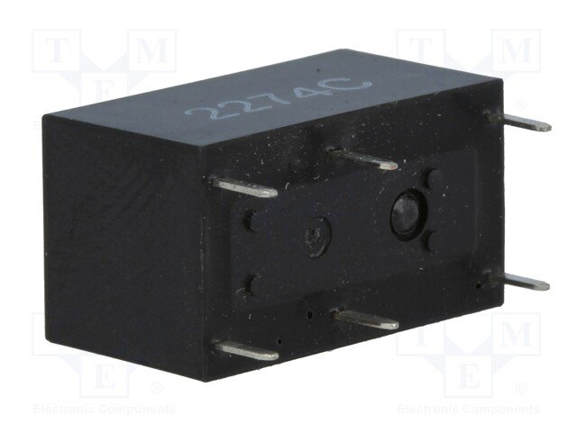 Relejs DC24V, DPST-NO, 2x5A/250VAC, 2x5A/30VDC, 1.92kΩ(12.6mA), divi kontakti uz saslēgšanu, 20x10x10mm, OMRON