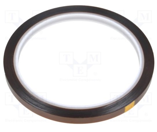 Kaptonu lente: max230°C, B=6mm, h=0.07mm, L=33m