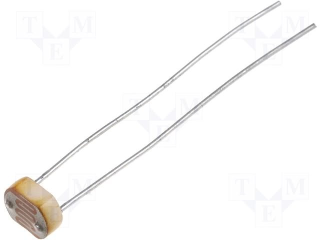 Fotorezistors 0Lk(2M)-10Lk(16...50k), 100mW, 540nm, 5.1x4.3x36mm