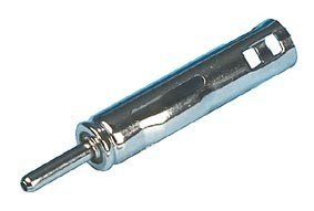 auto antenas štekers DIN, taisns, metāla, spiežamais