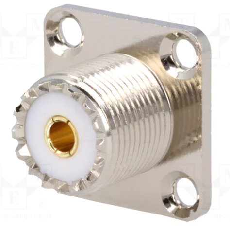 UHF ligzda uz šasijai, kvadrats 18x18mm