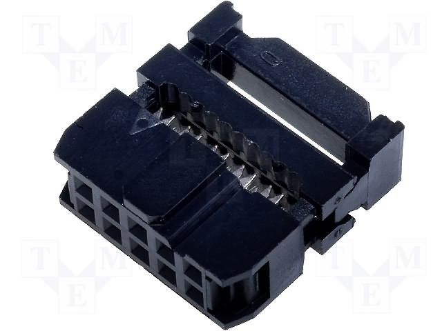 10pin(2x5), IDC, "mama/šleife", solis=2.54x2.54mm, taisns