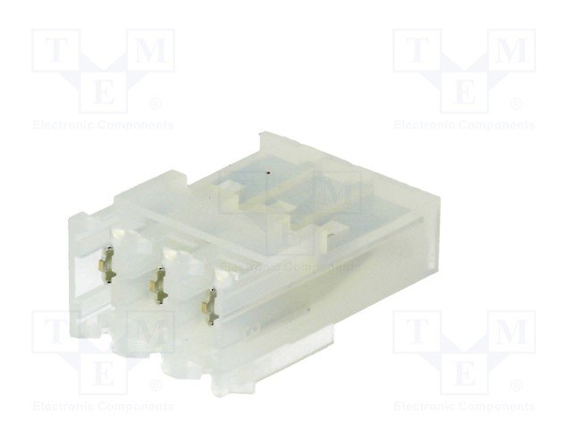 3pin, štekers/mama uz vadam, IDC, solis=3.96mm, 18AWG, 0.8mm², 300V/8A, CE156