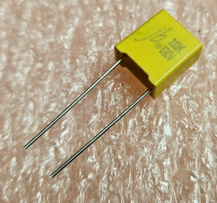 33nF, 630VDC, ±10%, plēves, poliefirs kondensators, 7.5mm, 12x6x10mm