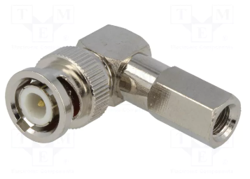 BNC štekers uz RG59, 75Ω, leņķisks, skrūvajams(twist-on)