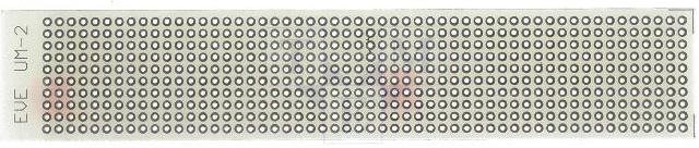 Maketēšanas plate 28x147mm ar 540 caurumiem, stikltekstolits, 1.5mm