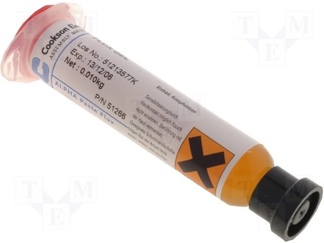 Fluss SMD GEL, 10mL, aktiveta kalofonija, RMA-7