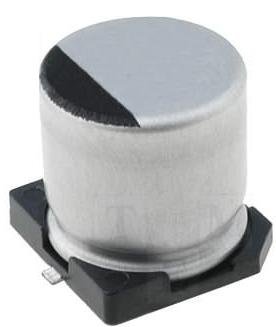 220/35V SMD 105C, Ø10x10mm, ±20%, elektrolitiskais kondensators, SAMWHA