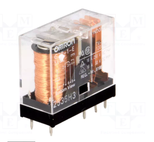 Relejs DC5V, SPDT, 16A/250VAC, 16A/30VDC, 47R(106mA), viens kontakts uz pārslēgšanu, 29x13x25,5mm, OMRON