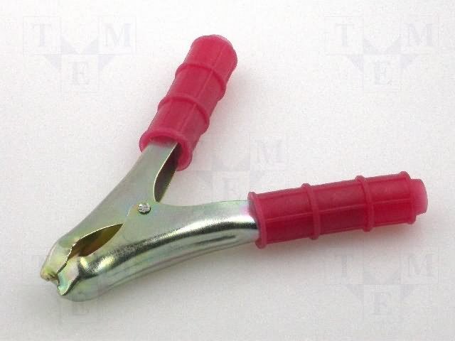 Krokodils liela izmera, 200A, sarkana krasa