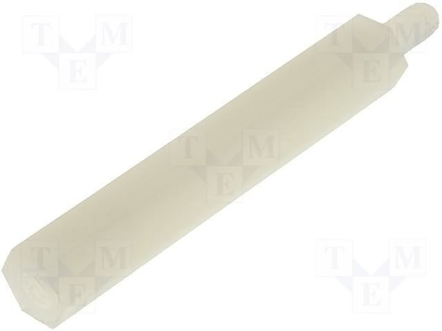 Distancers plastmasas L=45mm, M3 iekšeja vitne- M3 areja vitne