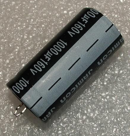 1000/160V, 85C, Ø22x45mm, ±20%, Kondensators elektrolītisks, 2000h, SNAP-IN, JAMICON