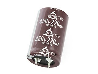 220/450V, 105C, Ø25x40mm, ±20%, Kondensators elektrolītisks, 2000h, SamYoung, SNAP-IN