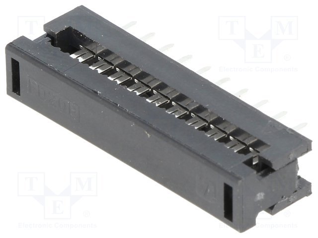 20pin(2x10), IDC, šleife/THT, solis=2.54x2.54mm