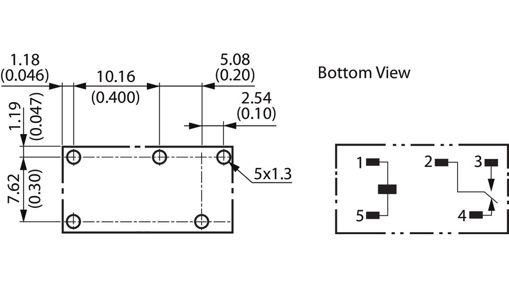 Relejs DC24V, SPDT, 10A/250VAC, 5A/30VDC, 1.44kΩ(16.6mA), viens kontakts uz pārslēgšanu, 20.3x10.3x15.8mm, OMRON
