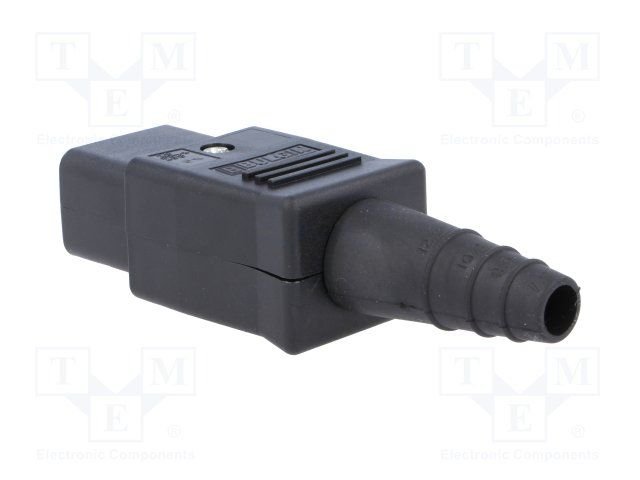 Tikla ligzda, 250VAC, 16A, C19 (J), vadam, taisns, BULGIN