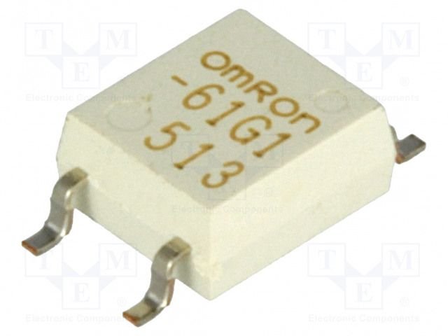 G3VM-61G1 SMD Pusvadītāju relejs SPST-NO, Uieja=1...1.3VDC, 0.4A, 60VAC/60VDC, 0.4A, Series: G3VM, SOP4
