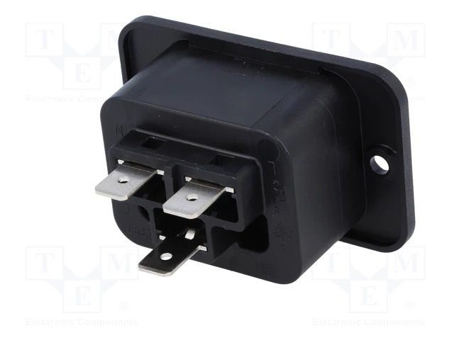 Tikla ligzda, 250VAC, 16A, C19(J), IEC60320, ar skrūvējams, šasijai