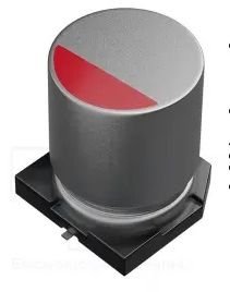 100/6.3V, SMD, -55÷105°C, Ø5x6mm,  ±20%, polimēru kondensātors, ESR:25mΩ